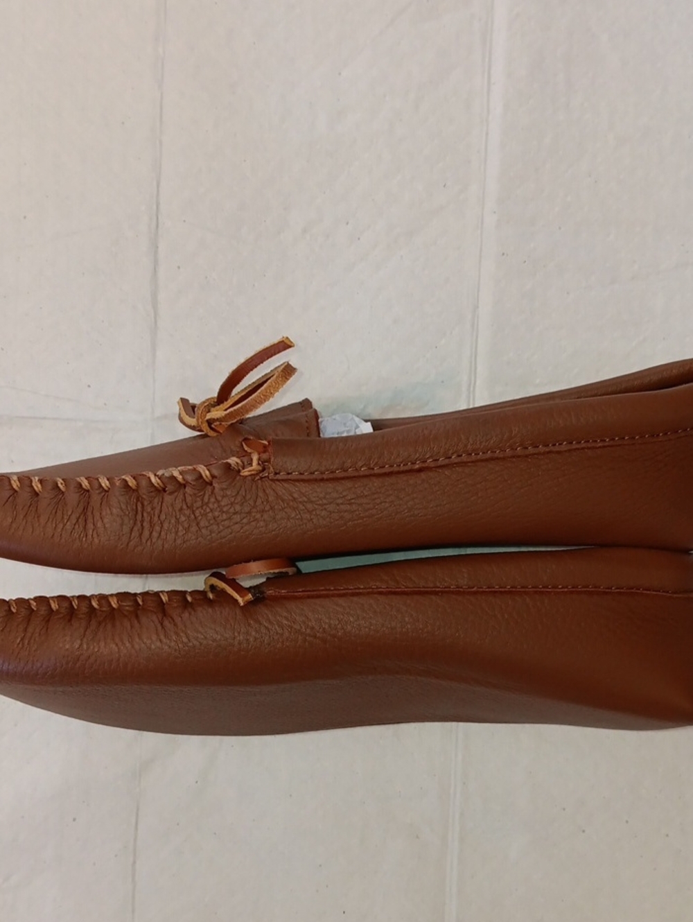 Minnetonka Mens Double Deerskin Moccasins 10 - Picture 7 of 9